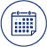 icono de calendario de viaje